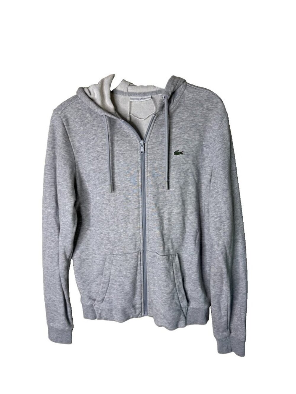 Lacoste Jacket Hooded Full Zip Sweatshirt Croc Alligator Logo